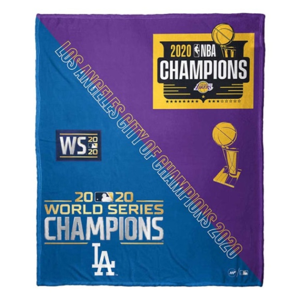 NBA Purple and Blue Champions Blanket